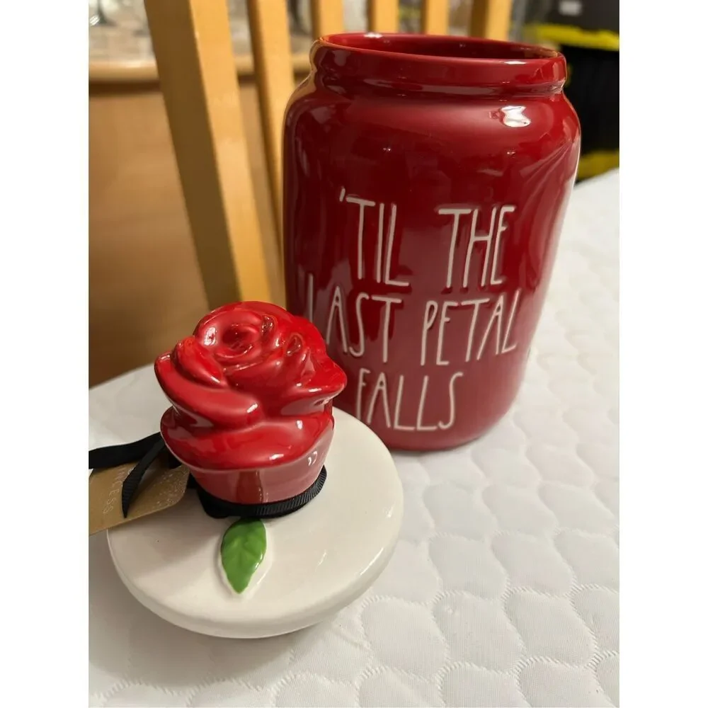 Rae Dunn Disney ‘Til The Last Petal Falls Canister (Beauty & The Beast)